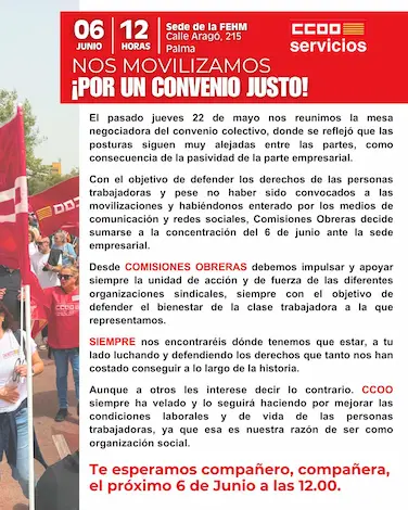Cartel Movilizacion Islas Baleares 06 de Junio de 2025