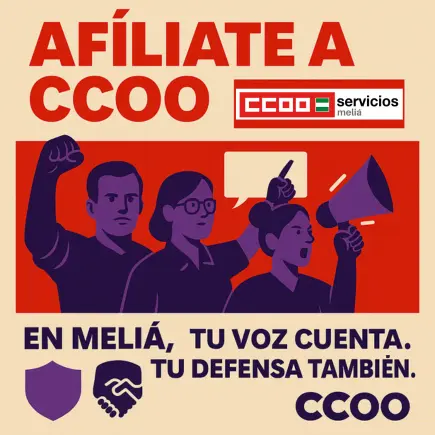 Afiliate a CCOO Melia