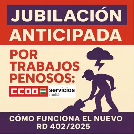 RD 402/2025 Melia CCOO