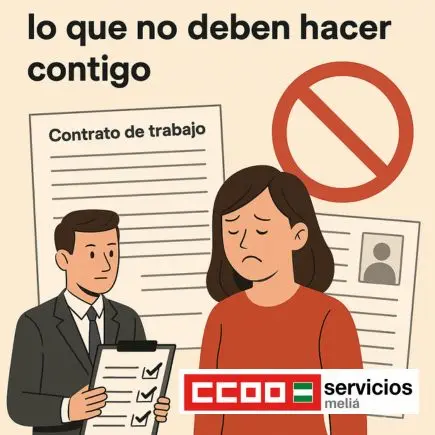 Melia CCOO No horas Extras sin pagar