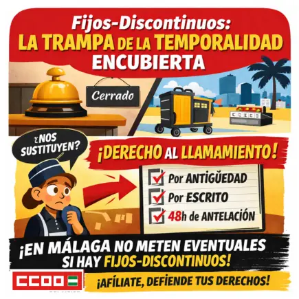 Fijo Discontinuos Trampa Melia CCOO